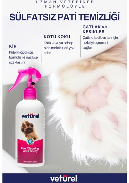 Köpek Pati Temizleme Köpek Ağız Kokusu Köpek Sağlık Pati Tüy Bakım 300ML - Ağız ve Diş Bakım Spreyi