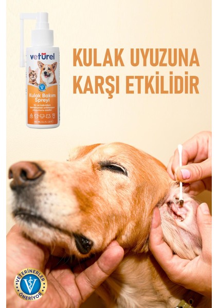 5'li Set Kedi Ağız Kokusu Diş Kulak Göz Solüsyonu Köpek Pati Temizleme Köpüksüz Yara Bakımı