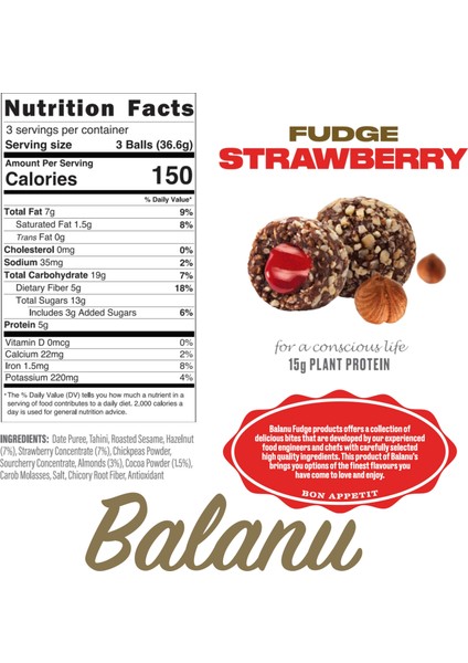 Fudge Çilek Dolgulu Fındık Kaplamalı Atıştırmalık 110G