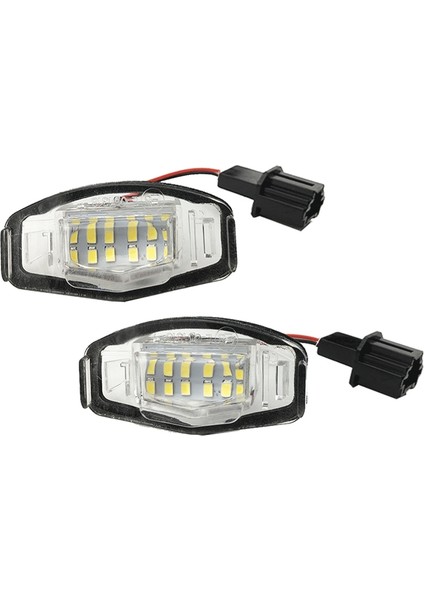 Accord Siyah Için 2 Adet Araba LED Plaka Işığı Plaka Işığı Lambası (Yurt Dışından)