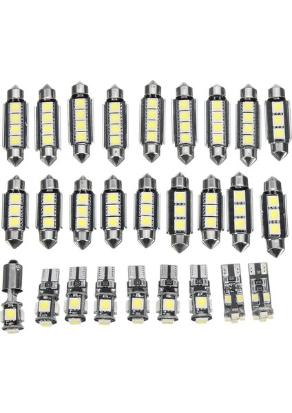27PCS White In-Car LED Light Kit For - E-Class W211 2002-2008 (Yurt Dışından)