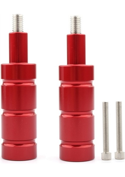 Motosiklet LED Far Sis Lambası Montaj Braketi Sonrası Destek Tabanı M8 M6 Montaj Bisiklet Işık Spot Braketi, Kırmızı (Yurt Dışından)
