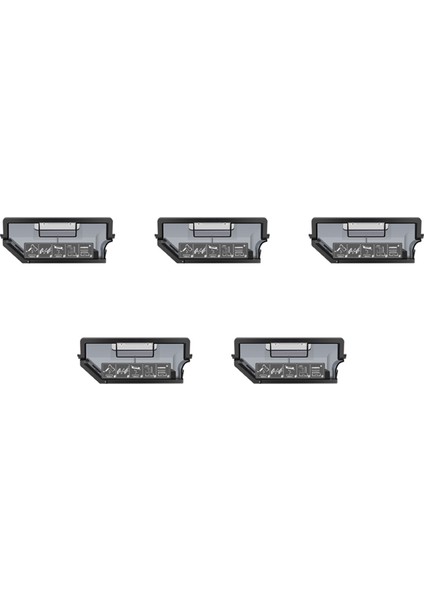5x Toz Kutusu Kutusu Konteyner Parçaları X1 OMNI/T10 Elektrikli Süpürge Çöp Kovası Aksesuarları Siyah (Yurt Dışından)
