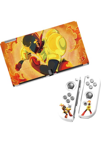 Nintendo Switch OLED Kırmızı Lotus Zırh Koruyucu Düşme Önleyici Koruyucu Kılıf (Yurt Dışından)