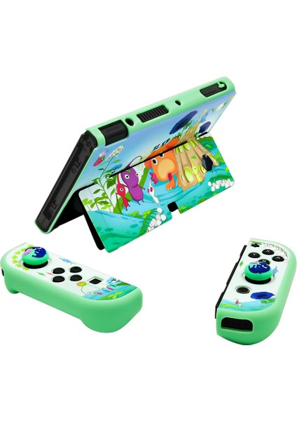 Nintendo Switch OLED Konsol Koruyucu Pikmin Tema Pc Kılıf (Yurt Dışından)