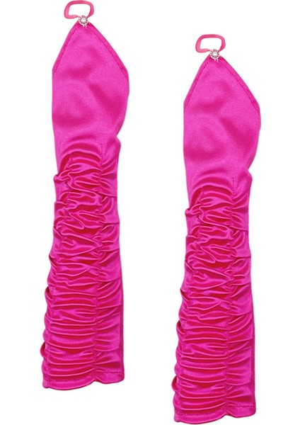 1920'LER Uzun Parti Eldivenleri Pilili Eldivenler Moda Parmaksız Eldivenler Yere Kadar Pembe (Yurt Dışından) fırsatları