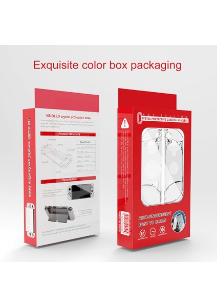 Nintendo Switch OLED Şeffaf Kristal Anti-Damla Sert Kılıf (Yurt Dışından) fiyatları