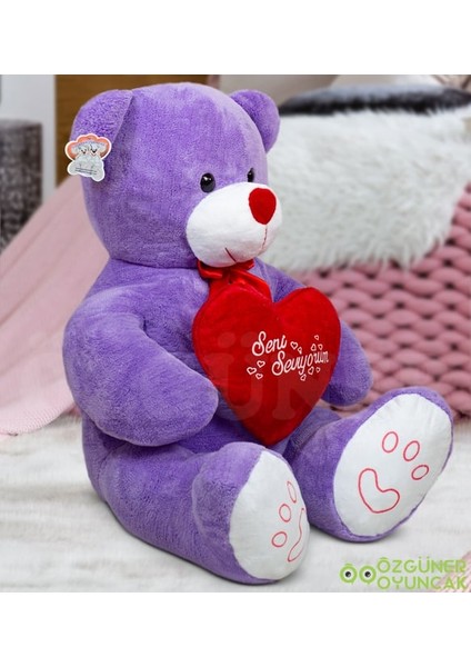 Peluşçu Dayı 140 cm Dev Bobo Seni Seviyorum Kalpli Sevgiliye Özel modelleri