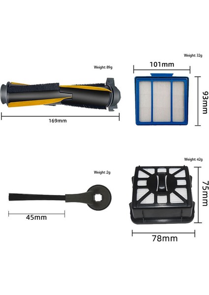 Süpürme Robotu Iq RV1001AE/RV2001AE Ana Yan Fırça Filtre Kapağı Aksesuarları Için Uygundur (Yurt Dışından)