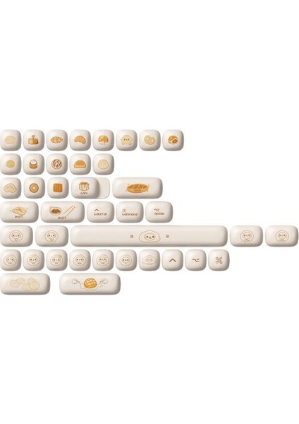 Steamed Buns Pbt 138 Adet Keycap Set