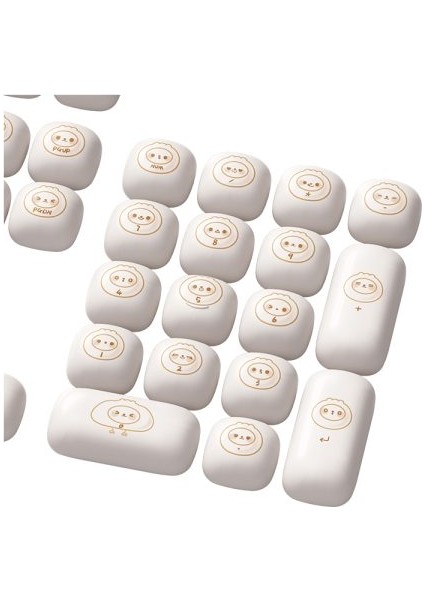 Steamed Buns Pbt 138 Adet Keycap Set