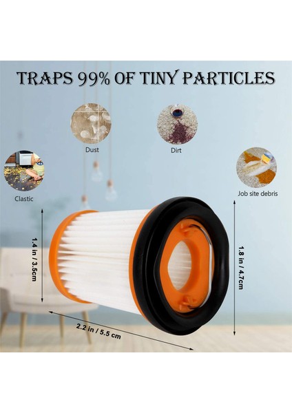 Ion W1 S87 Kablosuz El Tipi WV200, WV201, WV205, WV220 Için 24 Paket Yedek Kumaş Vakum Filtresi (Yurt Dışından)