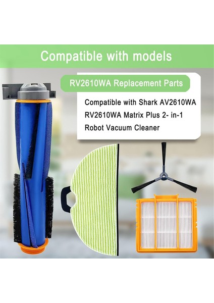 AV2610WA RV2610WA Matrix Plus 2'si 1 Arada Robot Süpürge Ana Yan Fırça Filtre Paspasları Için Yedek Parçalar (Yurt Dışından)