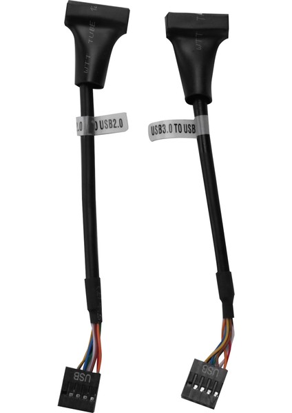 2 Pcs USB 3.0 Header To USB 2.0,usb 3.0 To USB 2.0 Motherboard Adapter Cable,19 Pin Usb3.0 Male To 9 Pin Usb2.0 Female (Yurt Dışından)