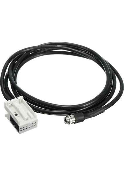 Araba 3.5mm 12PIN Kadın Ses Müzik Aux Kablosu Giriş Adaptörü Için W169 W203 W209 W221 W164 R230 (Yurt Dışından)