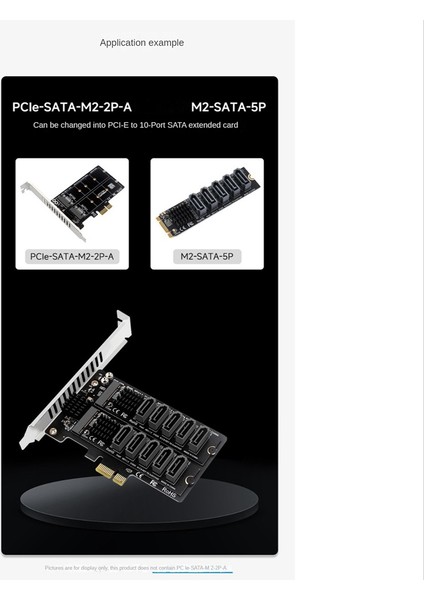 M.2 Ngff Sata To 5-Port Sata3 Expansion Card JM582 Master Chip With Aluminum Alloy Heat Sink Drive Free Support Sata Pm (Yurt Dışından)