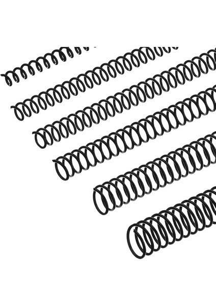 120 Pcs Spiral Binding Coils Plastic Binder Binding Spirals Rings Multi Size Spiral Binding Wire Combs , 4:1 Pitch (Yurt Dışından)