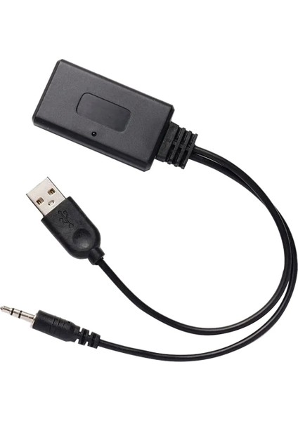Evrens Bluetooth Radyo Kablosu Adaptörü Evrens Aux Bluetooth Müzik Ses Alıcısı Araç Şarj Adaptörü (Yurt Dışından)