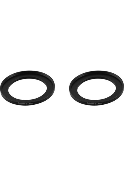 2 Adet 52MM-67MM Kamera Yedek Lens Filtre Halkası Adaptörü (Yurt Dışından)