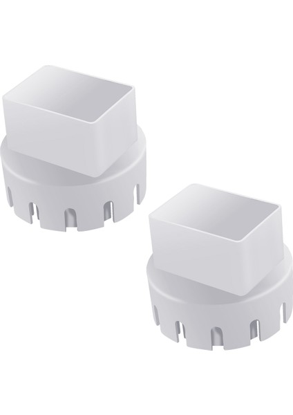 Downspout Adaptor To Drain Pipe, Roof Rain Gutter Downspout Extensions Universal, Downspout Extender,white 2pack (Yurt Dışından)