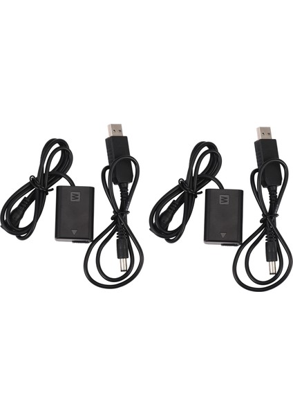 A7R, A7, A7S, A7S Ii, A5000, A5100, A6000 Için Dc Güç Bankası (5V 2A) USB Adaptörü ile 2x NP-FW50 Kukla (Yurt Dışından)