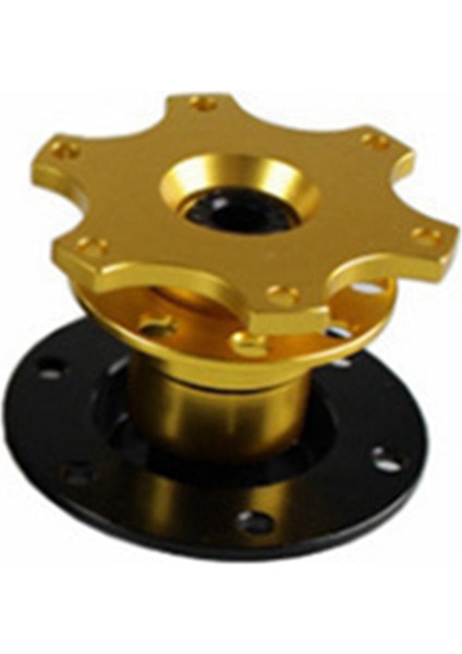 For 6-Hole Steering Whe Hub Steering Whe Heightening Adapter Universal Steering Whe Quick Rease Bracket Kit Gold (Yurt Dışından)