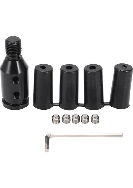 Universal Aluminum Shift Knob Adapter For Non Threaded Shifters 12X1.25MM,CAR Accessories (Black) (Yurt Dışından)