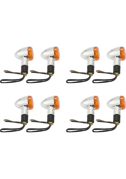 4x Turn Signals Front Rear Lights For Motorcycle Street Standard Custom Bike (Yurt Dışından)