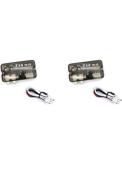 2x 12 V Otomatik Araç Ses Dönüştürücü Rca Stereo Ila Düşük Ayarlanabilir Frekans Kablosu Hoparlör Lev Dönüştürücü Adaptör (Yurt Dışından)