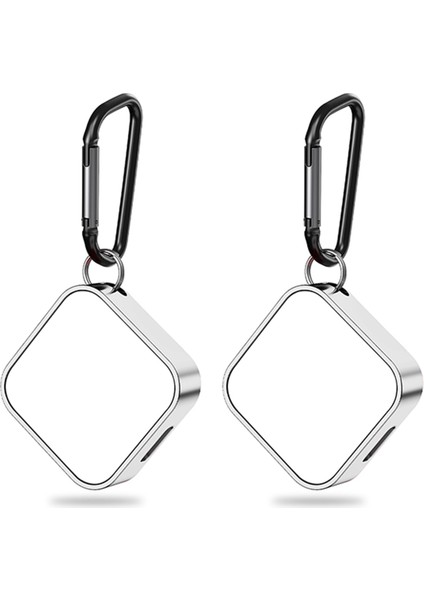 2x 2 In 1 Manyetik Şarj Adaptörü Için 7 6 5 4 3 2 Kablolu Saat Şarj Anahtarlık Dock Gümüş Beyaz (Yurt Dışından)