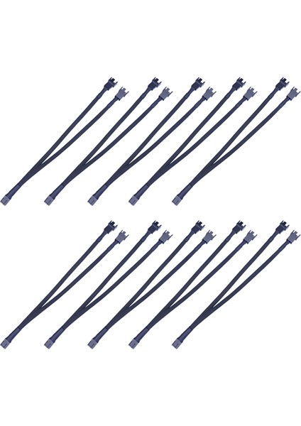 10PCS Computer Fan Cable 4pin Pwm Temperature Control Cooling 1 To 2 Transfer Splitter (Yurt Dışından)