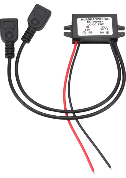 Dc Dönüştürücü 12V - 5V 3A Çift 2 USB - Otomatik Güç Regülatörü Voltajı (Yurt Dışından)