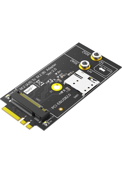 M.2 Key B To A+E Adapter With Nano Slot For 3g/4g/5g Module (Yurt Dışından)