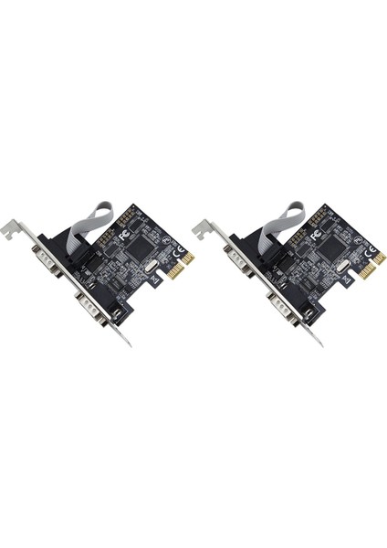 2x Pcie To Serial Ports RS232 Interface Pcı-E Pcı Express Card Adapter Industrial Control Computer Expansion Card (Yurt Dışından)