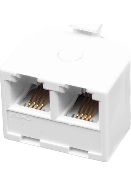 2 Yollu 6P4C RJ11 Modüler Tefon Tefon Duvar Adaptörü ve Sabit Tefon Için Ayırıcı (Yurt Dışından)