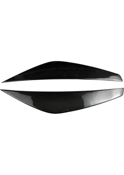 For Escape Kuga 2017-2020 Front Headlight Lamp Cover Strip Eyebrow Trim Sticker Real Carbon Fiber (Yurt Dışından)