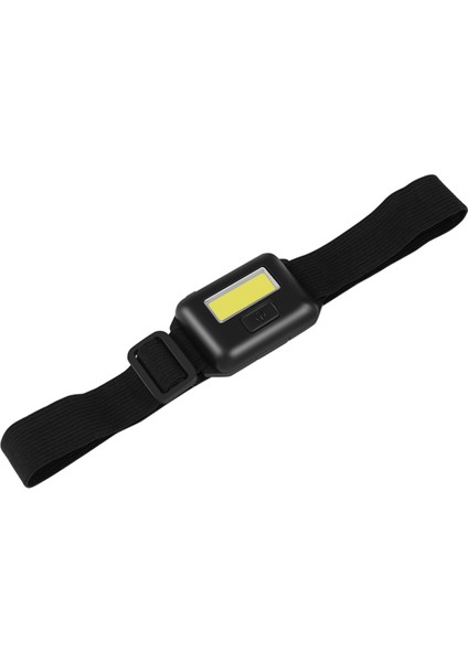 Cob LED Mini Kafa Işık Lambası Far 3 Modu Yağmur Geçirmez Feneri Kafa Açık Kamp Balıkçılık Siyah (Yurt Dışından)