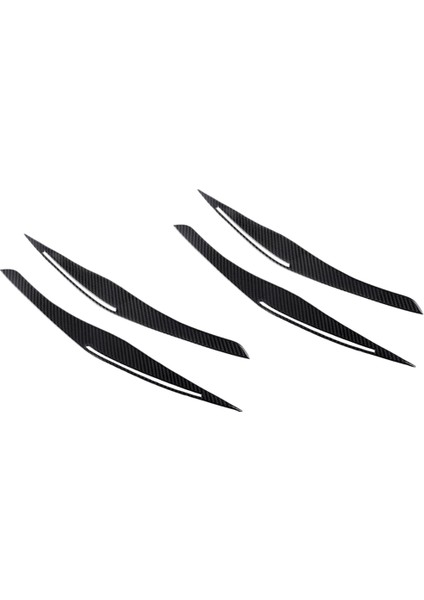 4x Karbon Fiber Far Eyid Kaş Kapağı Çıkartmalar Trim Için E90 E91 328I 335I M3 2006-2011 (Yurt Dışından)