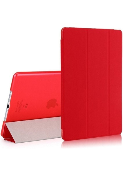 Apple Ipad Air 1 / 2 Ipad Nesil 9.7 Kılıf Pu Deri Smart Case A1566 A1567 Gri