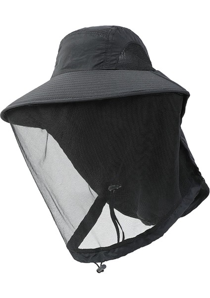Arıcılık Şapkası Hafif Naylon Yüz Koruma Balıkçılık Yürüyüş Açık Hava Siyah (Yurt Dışından) fiyatları