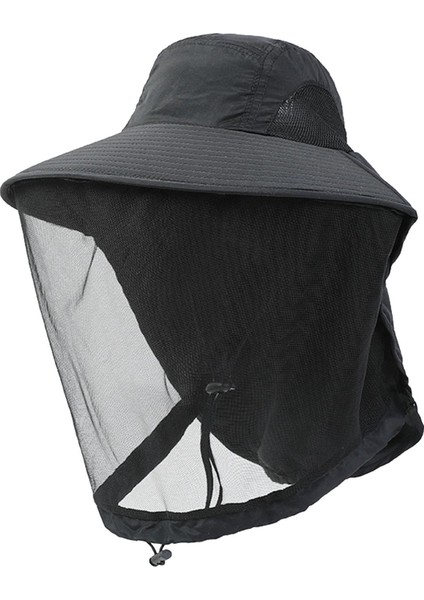 Arıcılık Şapkası Hafif Naylon Yüz Koruma Balıkçılık Yürüyüş Açık Hava Siyah (Yurt Dışından) fırsatları