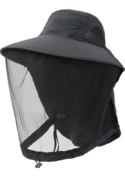 Arıcılık Şapkası Hafif Naylon Yüz Koruma Balıkçılık Yürüyüş Açık Hava Siyah (Yurt Dışından) indirimleri