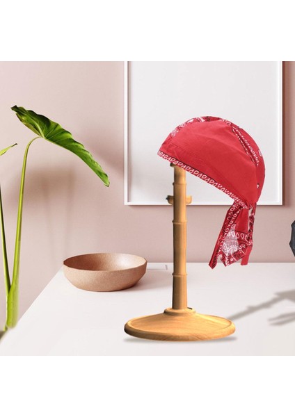 Çocuk Ipeksi Caps Geniş Askılı Headwraps Türban - Kırmızı (Yurt Dışından) fiyatları