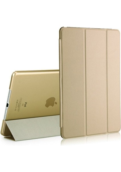 Apple Ipad Air 1 / 2 Ipad Nesil 9.7 Kılıf Pu Deri Smart Case A1566 A1567 Gri