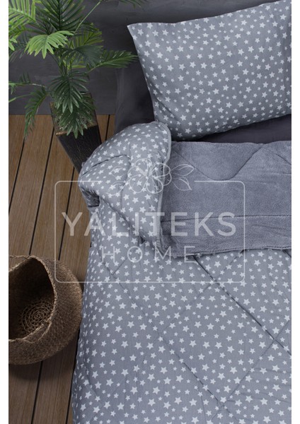 Yalıteks Home Tek Kişilik Welsoft Çift Taraflı Lüks Yorgan ve Yastık Kılıfı - Stars modelleri