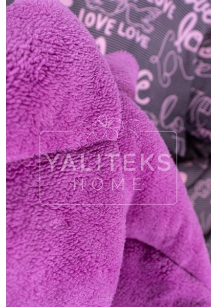 Yalıteks Home Çift Kişilik Welsoft Çift Taraflı Lüks Yorgan ve Yastık Kılıfı - Love Çift modelleri