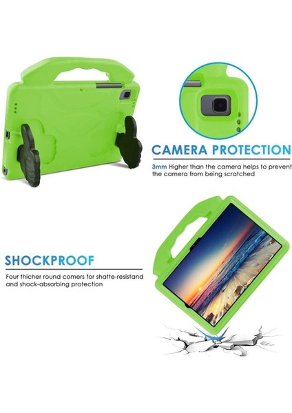 Apple Ipad 10. Nesil 10.9" 2022 Uyumlu Kılıf Tutmalı Standlı Çocuk Silikon Case A2696 A2757 A2777