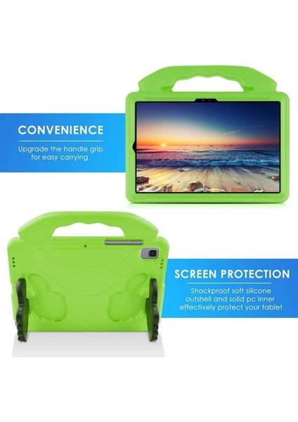 Apple Ipad 10. Nesil 10.9" 2022 Uyumlu Kılıf Tutmalı Standlı Çocuk Silikon Case A2696 A2757 A2777