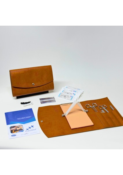 Tıp - Veteriner Hekimliği Çanta Tipi Dikiş, Ligatür, Anastomoz Eğitim Seti - Düz - Kişiye Özel - Praticmed