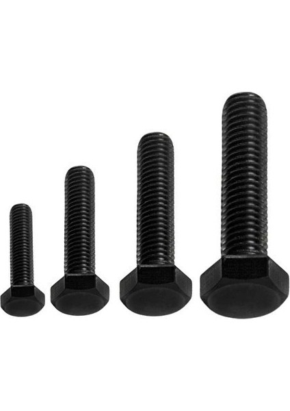 DIN933 M8 15 mm Siyah Cıvata 20 Adet